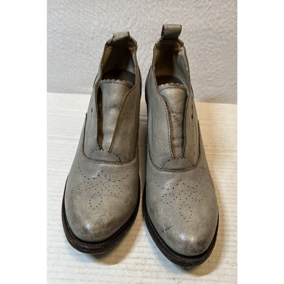 Freebird Ankle Boot‎ Womens Size 8 Gray Antiqued Distressed Leather - Picture 3 of 8